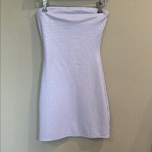 Christopher & Banks Light Purple Strapless Dress Sz Small